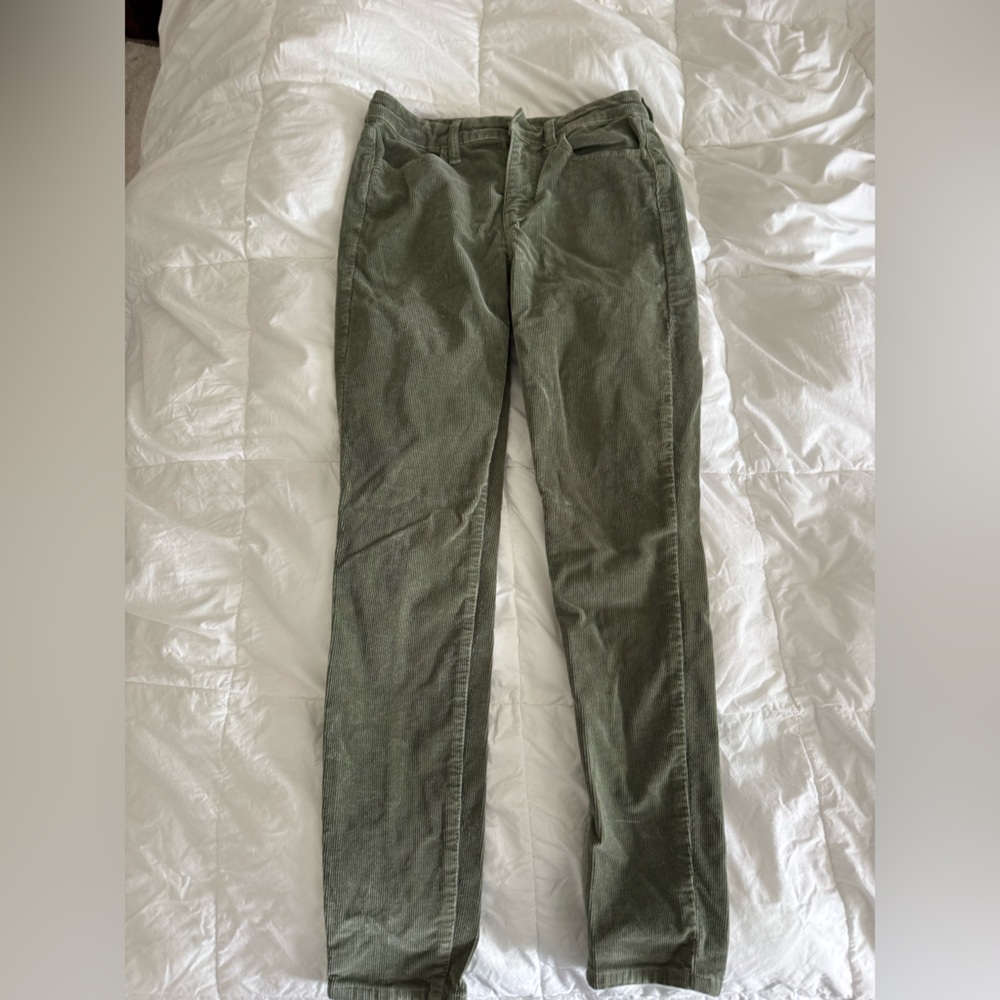 American Eagle Outfitters Olive Green Corduroy Pants